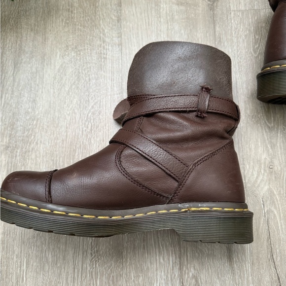 Dr. Marten Slip-on Brown Kristy Boots Size 7 - Picture 4 of 11
